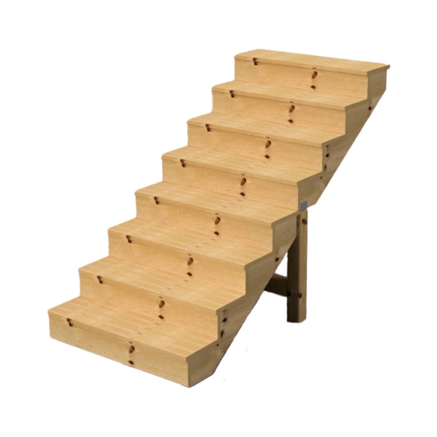 Vinuovo Holztreppe 8 Stufen 80cm mit Setzstufen günstig online kaufen