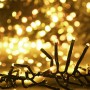 Warmweiße vidaXL LED-Lichterkette mit 2000 LEDs, 17 m lang, für Außen.