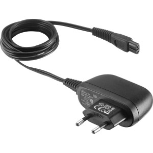 Schwarzes Kärcher EU-Netzteil für Akku-Fenstersauger.