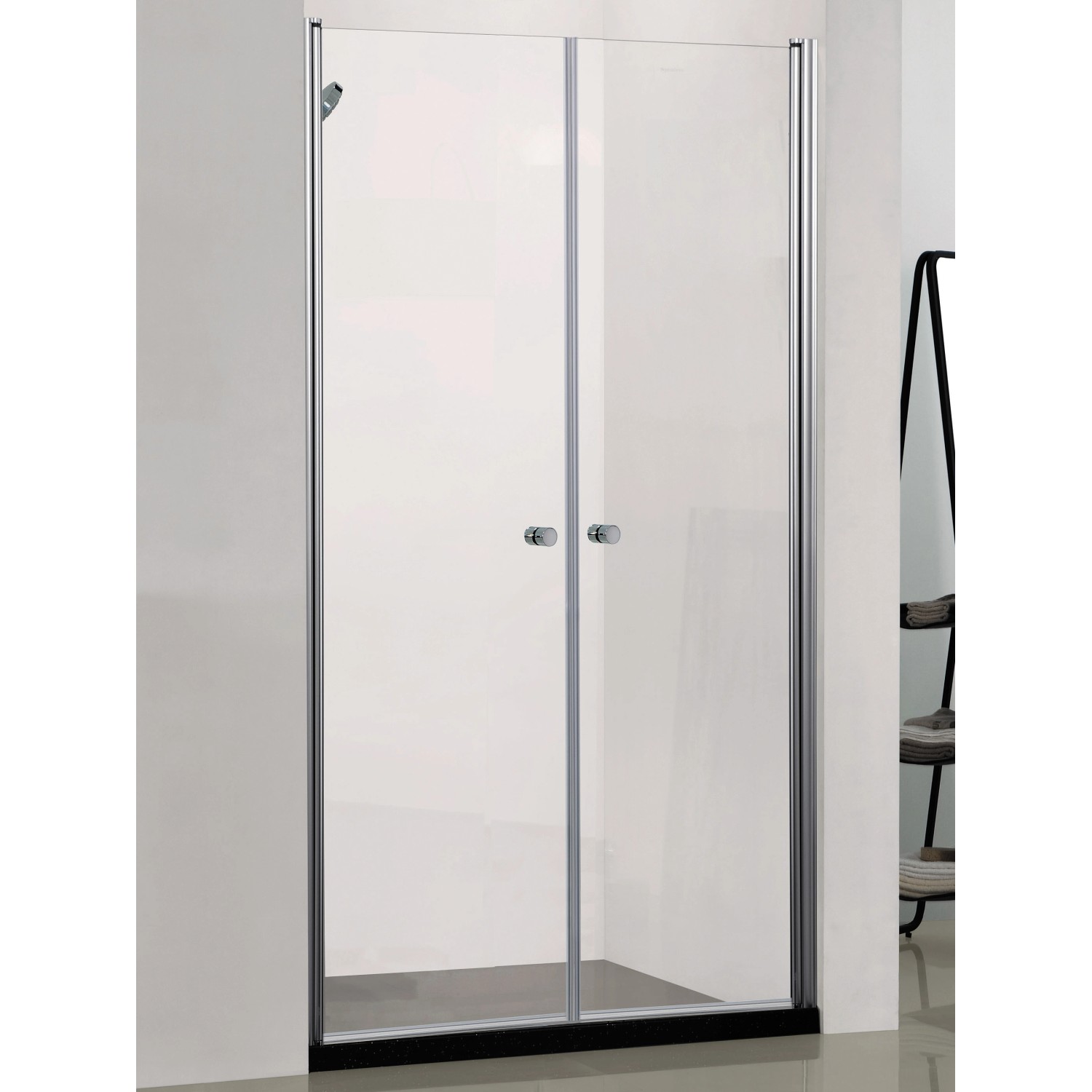Sanotechnik Schwingtüren Elegance 195 cm x 100 cm Chrom