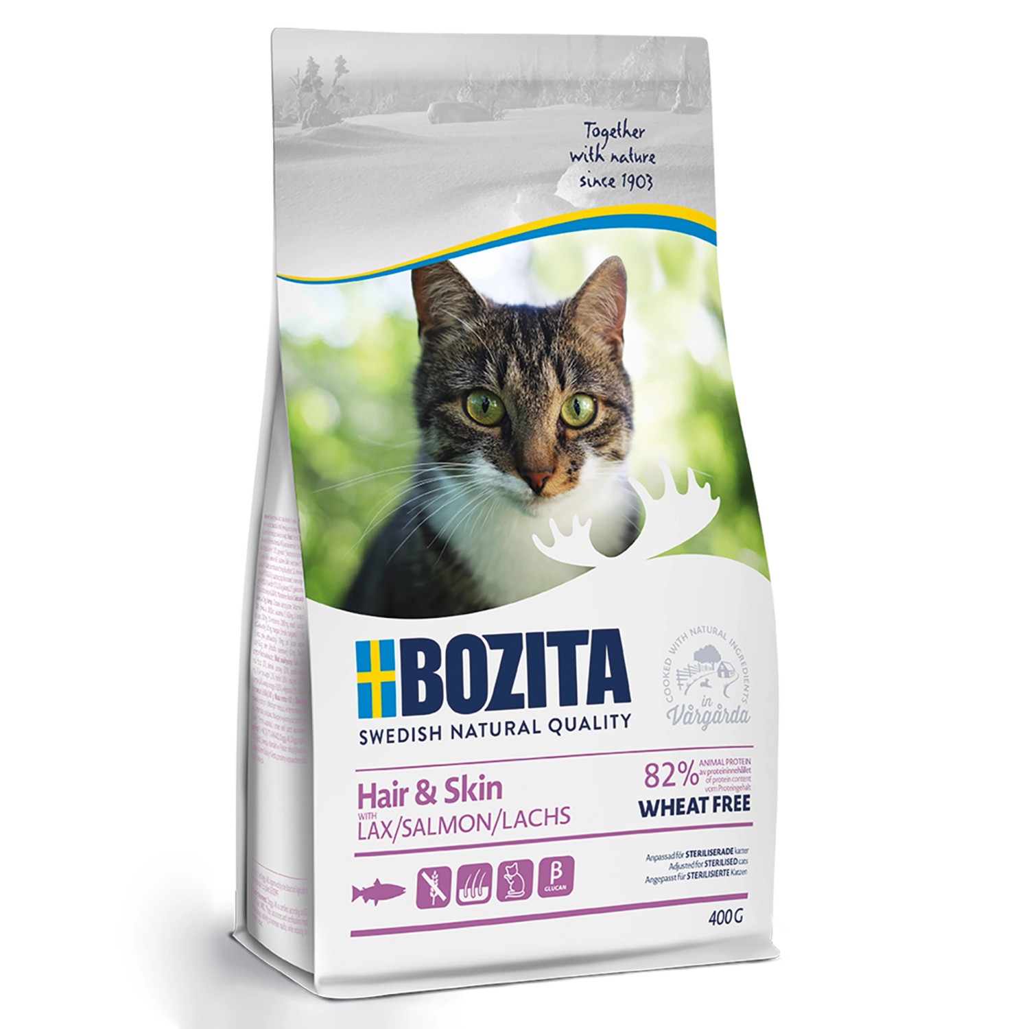 Bozita Katzen-Trockenfutter Hair & Skin Lachs 400 g