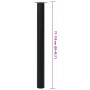 Schwarzer, höhenverstellbarer Teleskop-Tischfuß (71-110cm) von vidaXL.