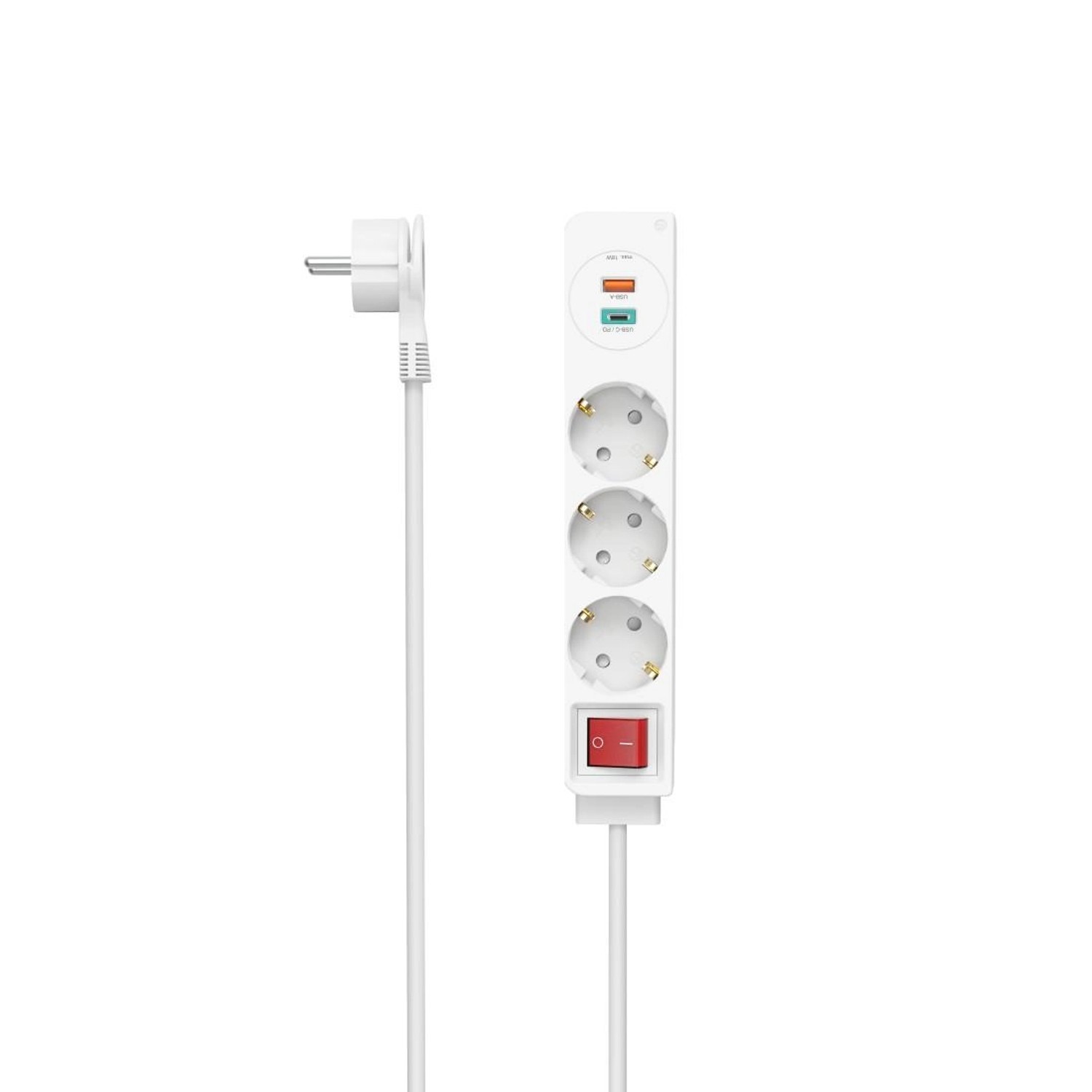 Hama Steckdosenleiste 3-fach USB-C/A 18W PD/FC Schalter Flachst. 1,4 m W günstig online kaufen