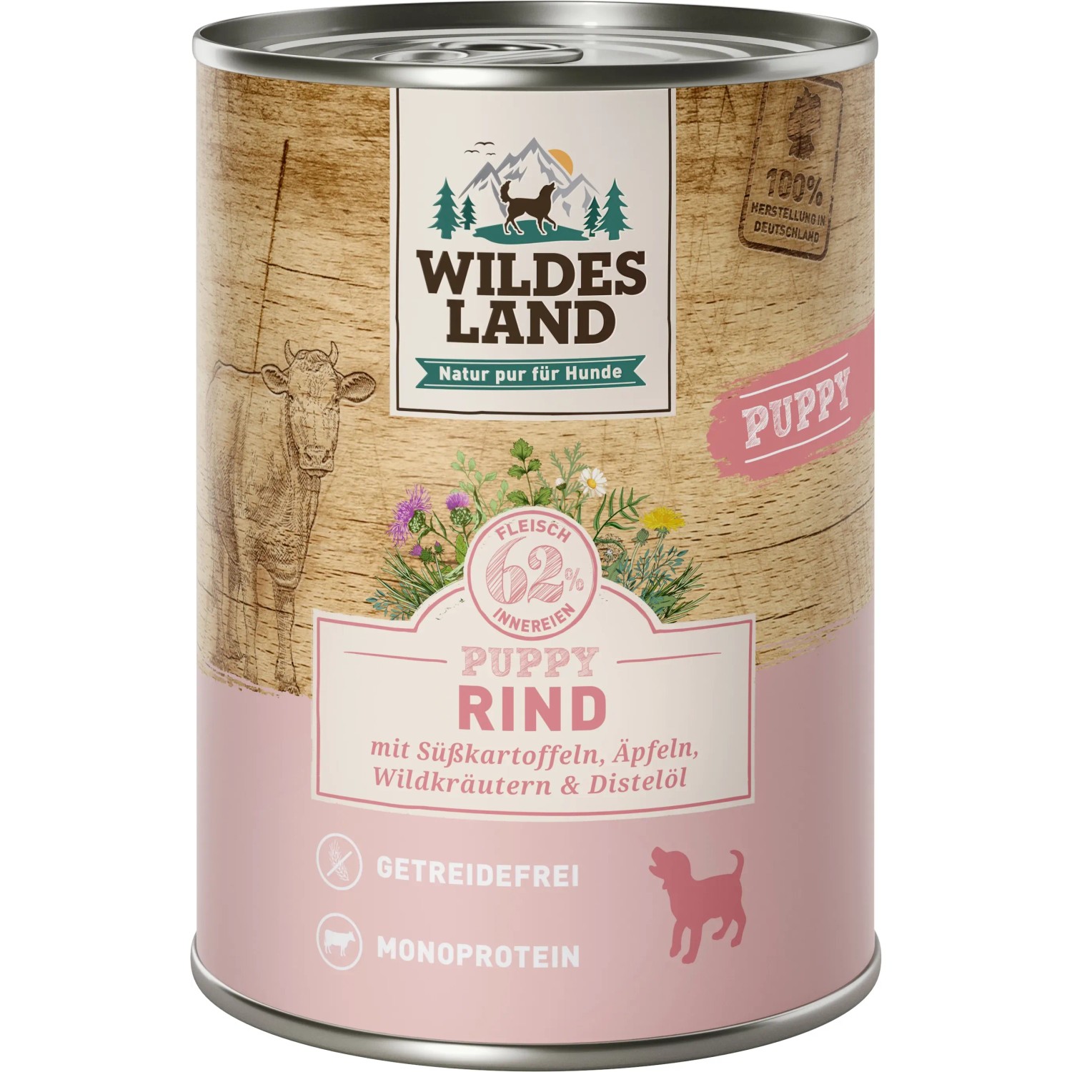 Wildes Land Hunde-Nassfutter Puppy Rind 400 g kaufen bei OBI