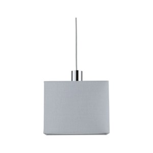 Paulmann Verona Textilschirm, hellgrau, rechteckig, für URail Pendel. Modernes Design für LED-Schienensysteme.