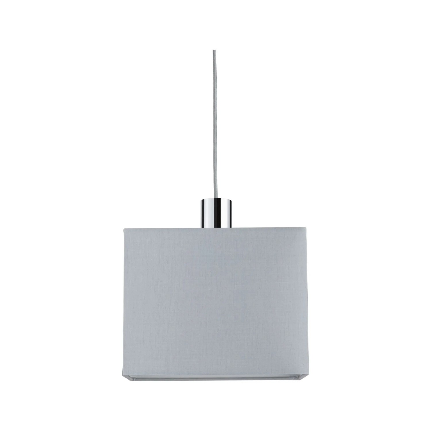 Paulmann Verona Textilschirm, hellgrau, rechteckig, für URail Pendel. Modernes Design für LED-Schienensysteme.