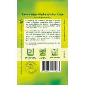 Samentüte Quedlinburger Sommeraster 'Mischung hoher Sorten'.