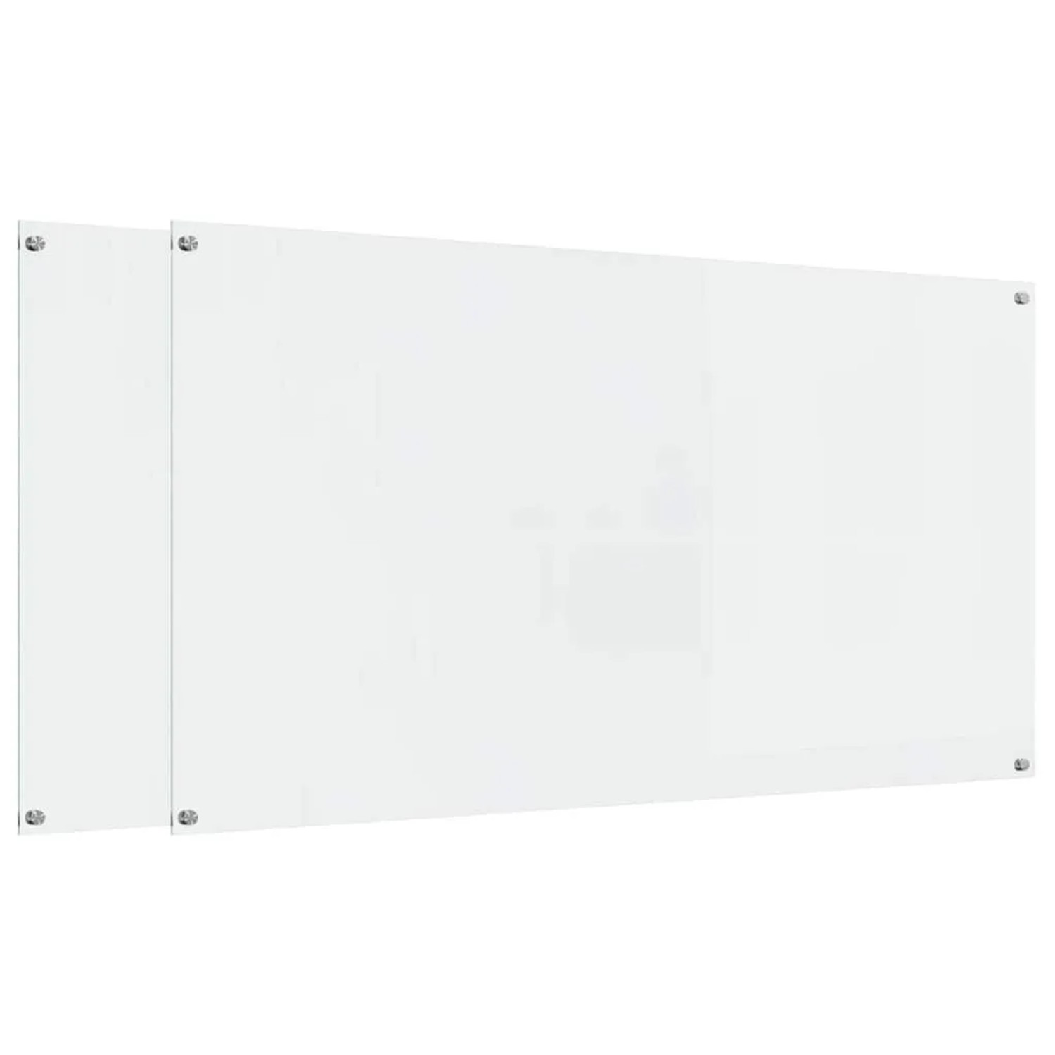 vidaXL Küchenrückwand 2 Stk Transparent 110 x 60 cm Gehärtetes Glas 3415490