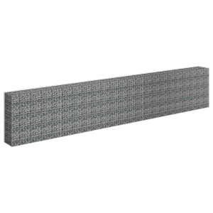 DELUKE Gabionen Hochbeet ROON Aus Stahl 450x30x90cm Steinkorb Gabionengitter Ziergabione Steingabione