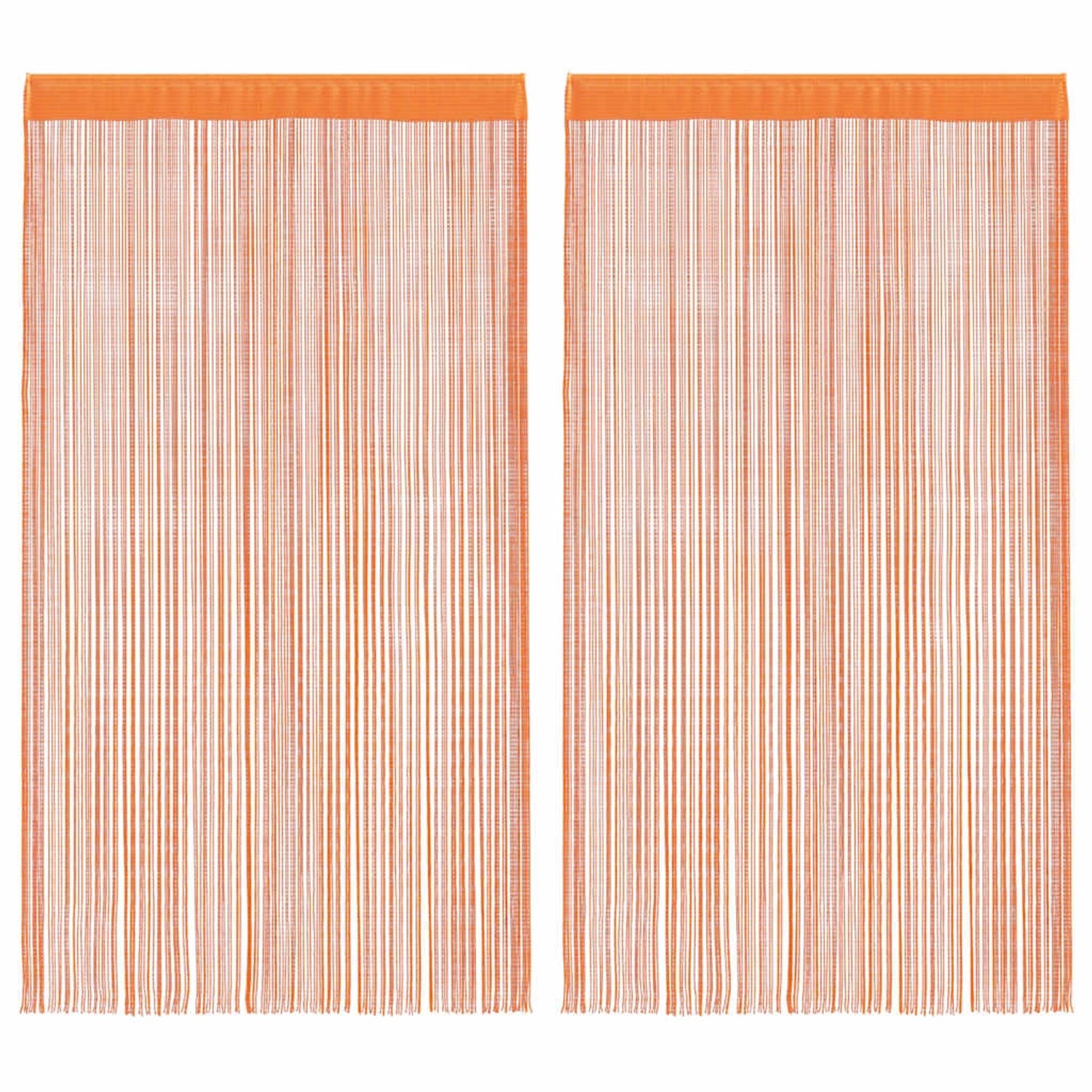 vidaXL Fadenvorhänge 2 Stk Orange 140x250 cm 4102044 günstig online kaufen