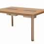 Rechteckiger, grauer Gartentisch Florence (90x150 cm) von Garden Pleasure mit Aluminiumgestell.