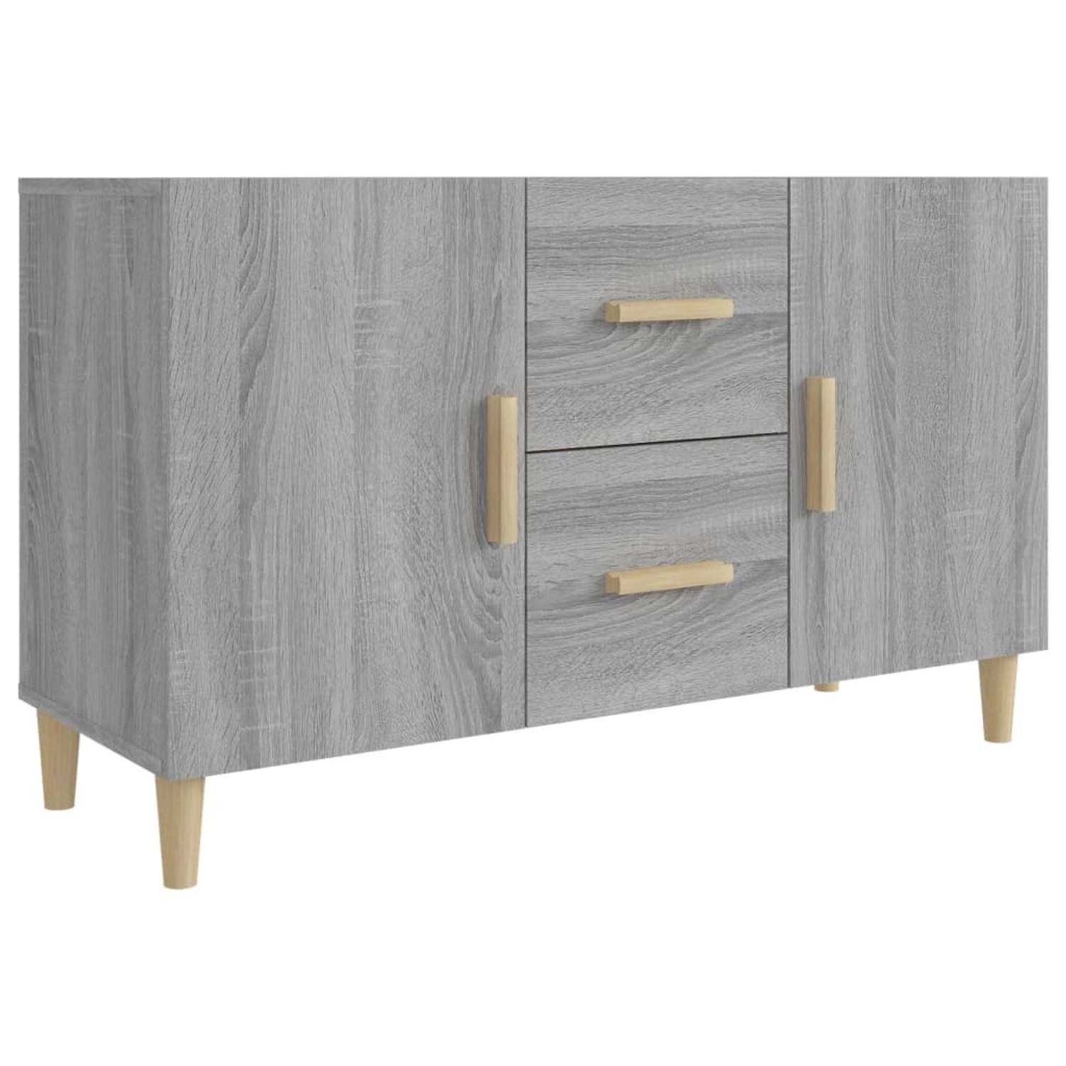 vidaXL Sideboard Grau Sonoma 100x36x60 cm Holzwerkstoff 817466 günstig online kaufen