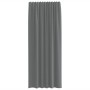 Dunkelgrauer Voile Vorhang aus Polyester mit Stangentasche. Halbtransparenter Fenstervorhang.