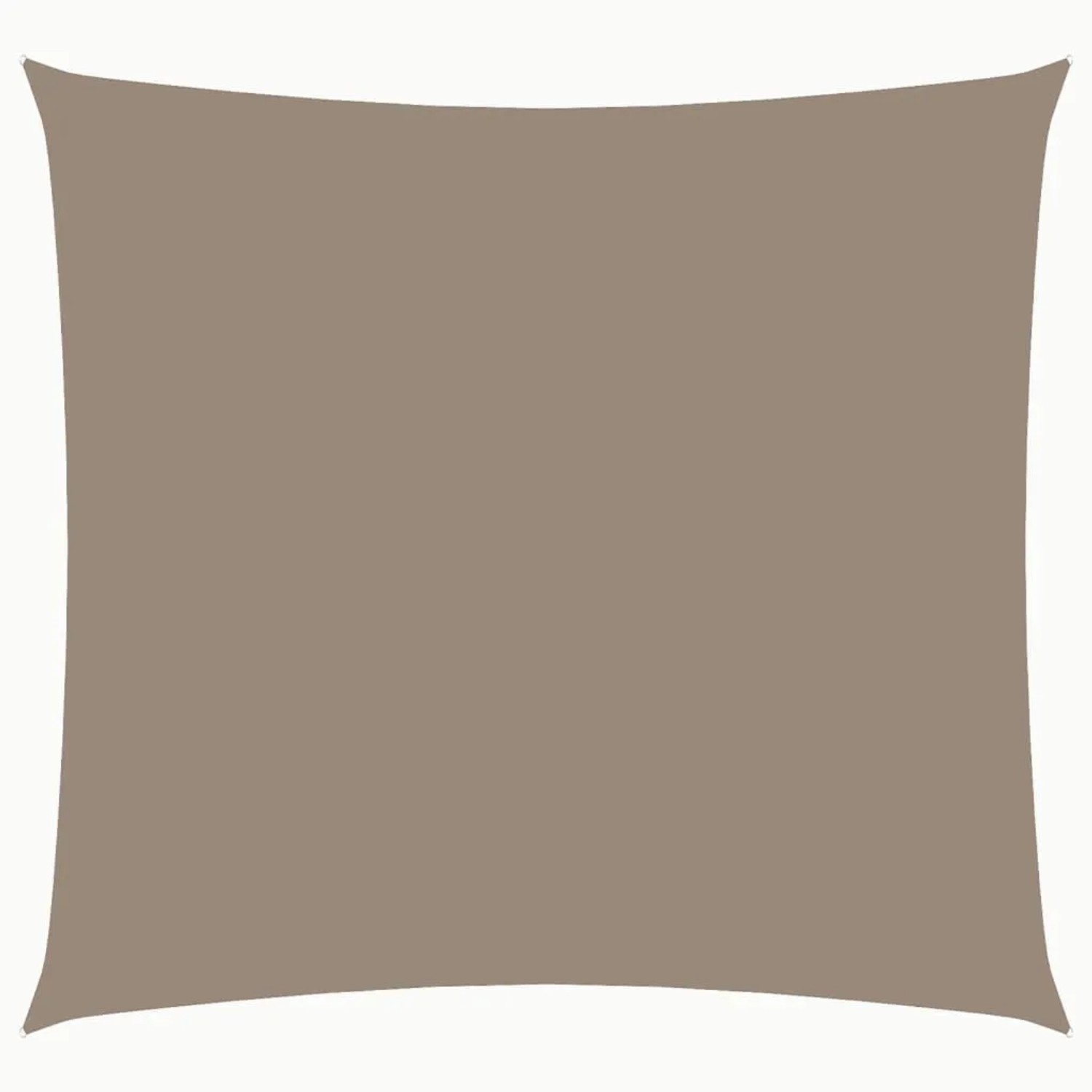 vidaXL Sonnensegel Oxford-Gewebe Quadratisch 2x2 m Taupe 135410