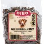 Dibo Hunde-Belohnungssnacks Barf Strauß, 200g Packung. Leckerli für Hunde.