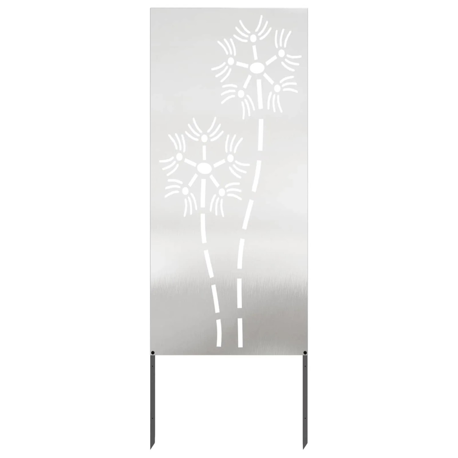 vidaXL Garten Sichtschutz-Leinwand Silber 50 x 140 cm Edelstahl 876284