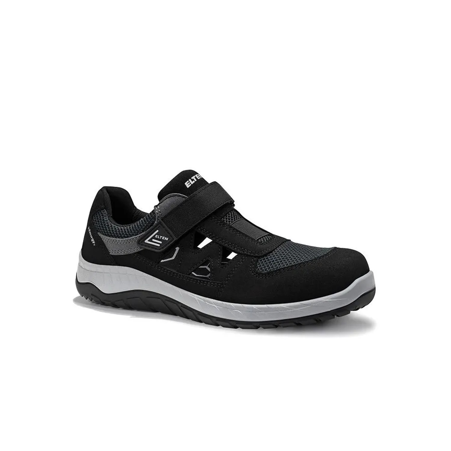 ELTEN Sicherheitssandale LONNY Compo BLACK GREY Easy ESD S1PS Größe 38