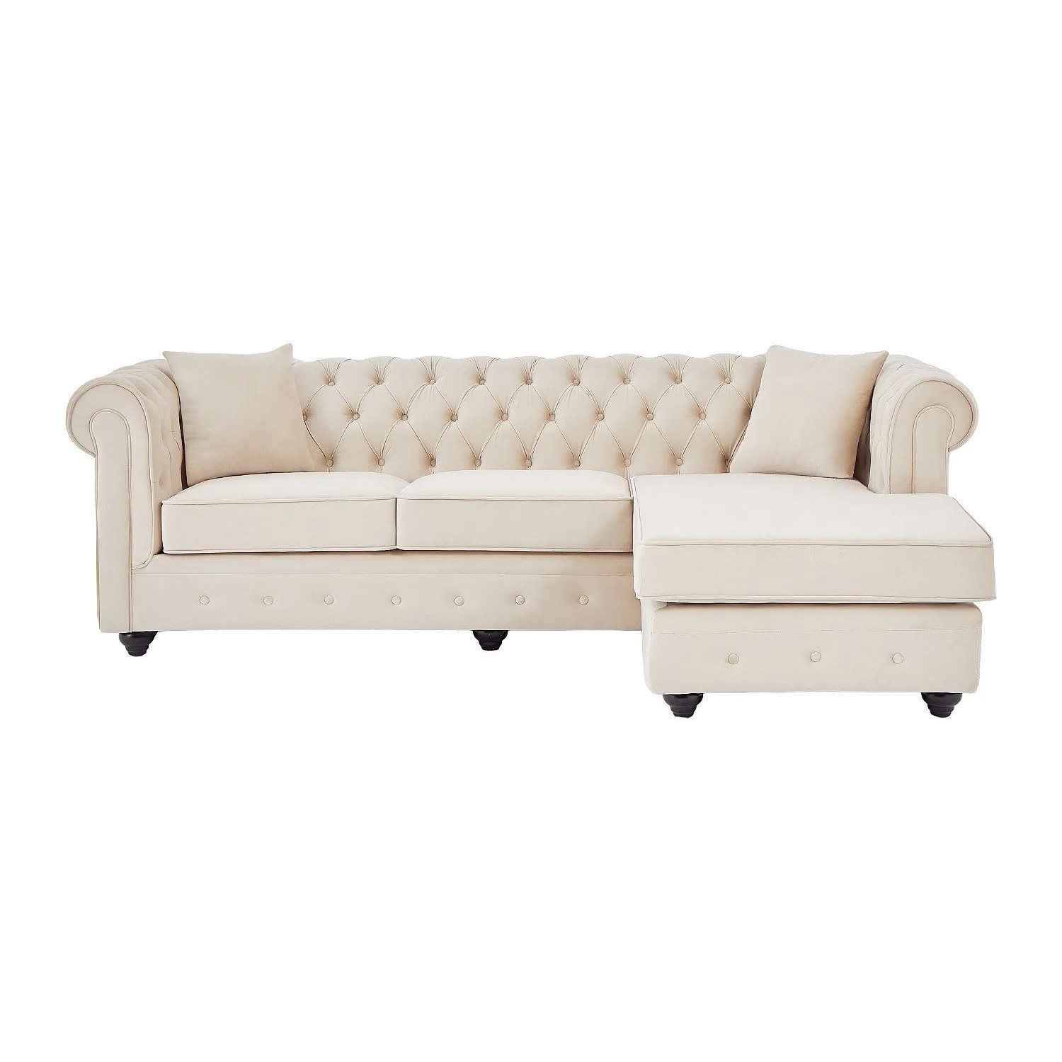 Vente-unique Sofa Ohne Schlafmöglichkeit Toledo Beige 228 cm