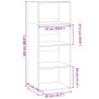 vidaXL Highboard Sonoma-Eiche 50x41x124 cm Holzwerkstoff 846399_9