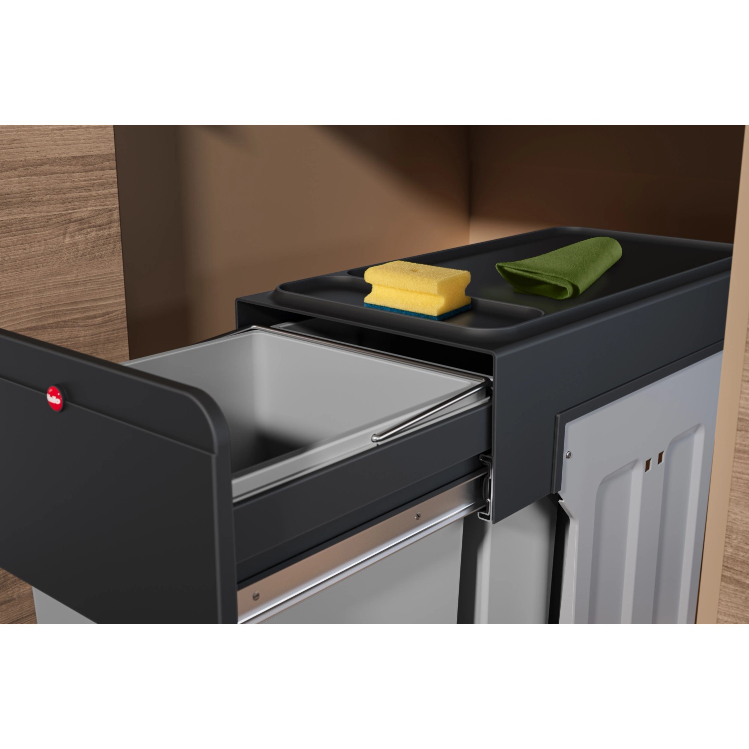 Hailo Einbau-Mülleimer EB-X Trio 28 l 3-fach kaufen bei OBI