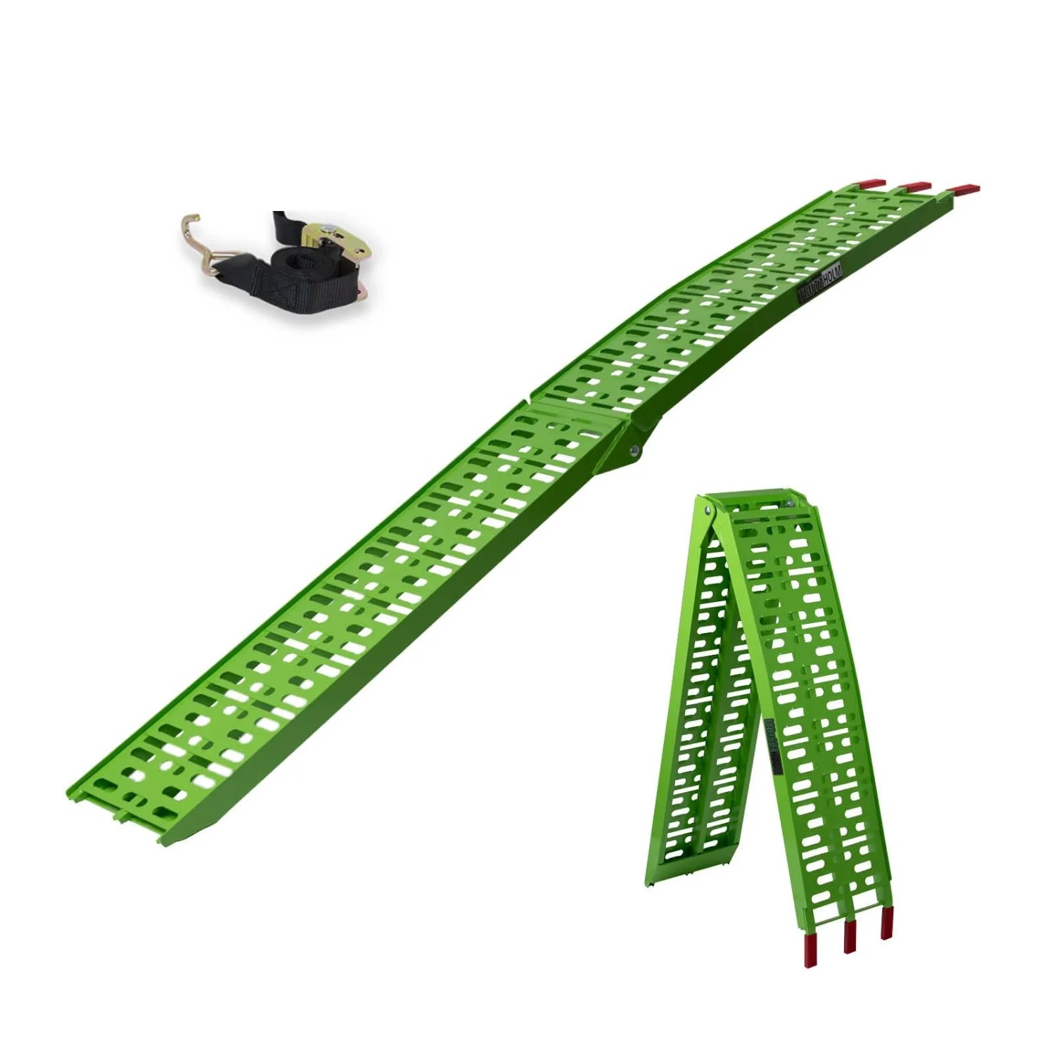 TRUTZHOLM 1 x Auffahrrampe Klappbar 228 cm Traglast 340 kg Grün