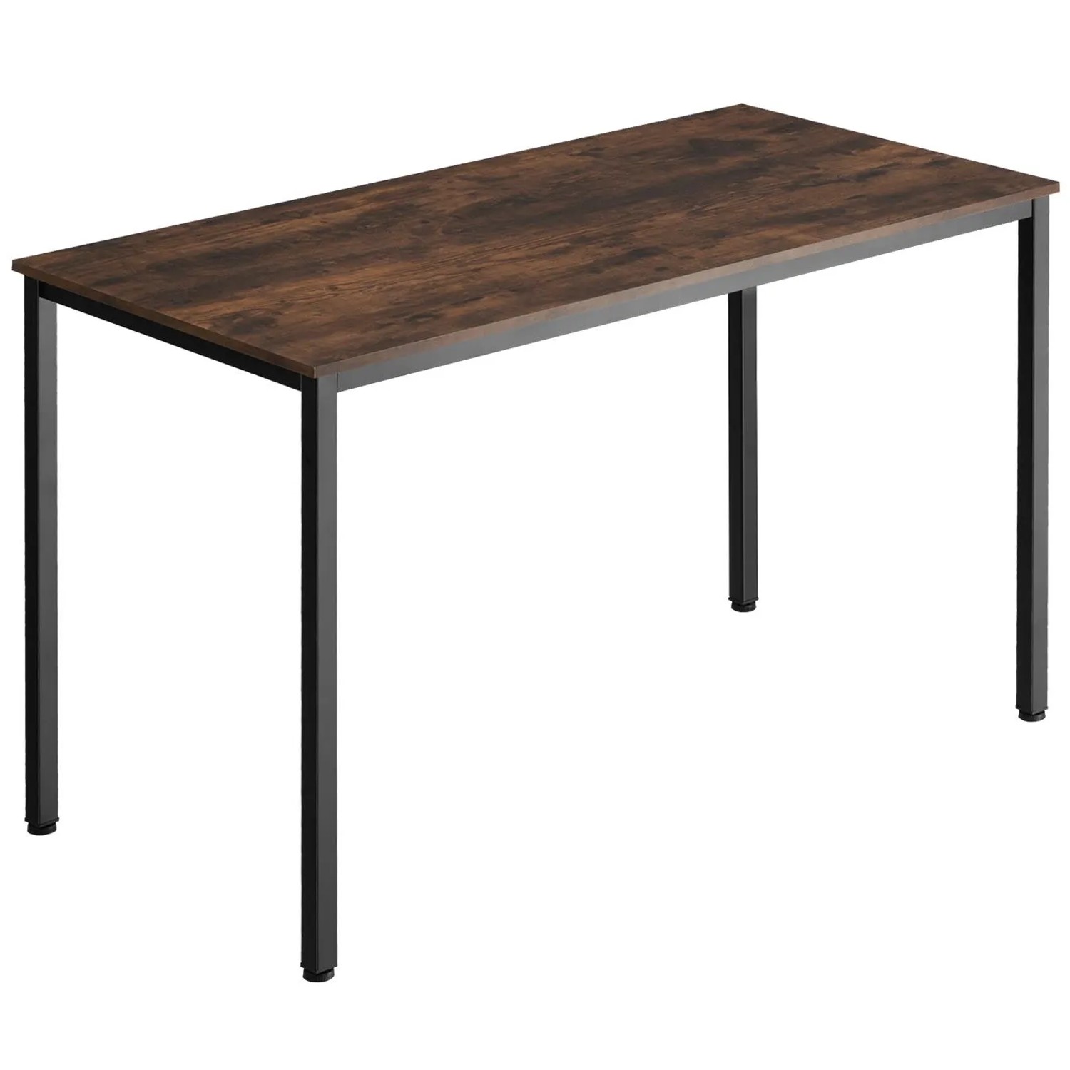 Tectake Schreibtisch Vanport Industrial Style Holz und Stahl  120 x 60 x 75 50 cm Industrial Holz Dunkel  Rustikal