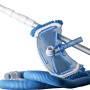 Gre Bodenreinigungsset für Pools mit Bürste, Teleskopstange und Schlauch.