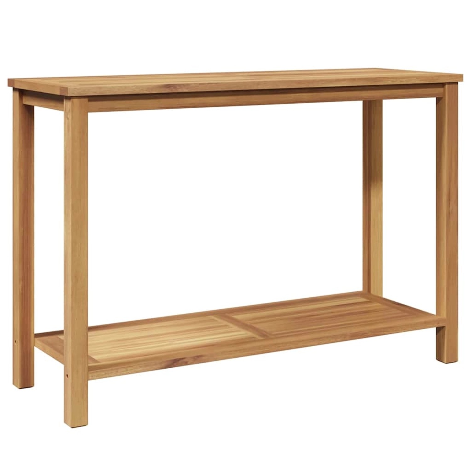 vidaXL Couchtisch mit Speicher Braun 110 x 40 x 45 cm Teak-Massivholz 42002 günstig online kaufen
