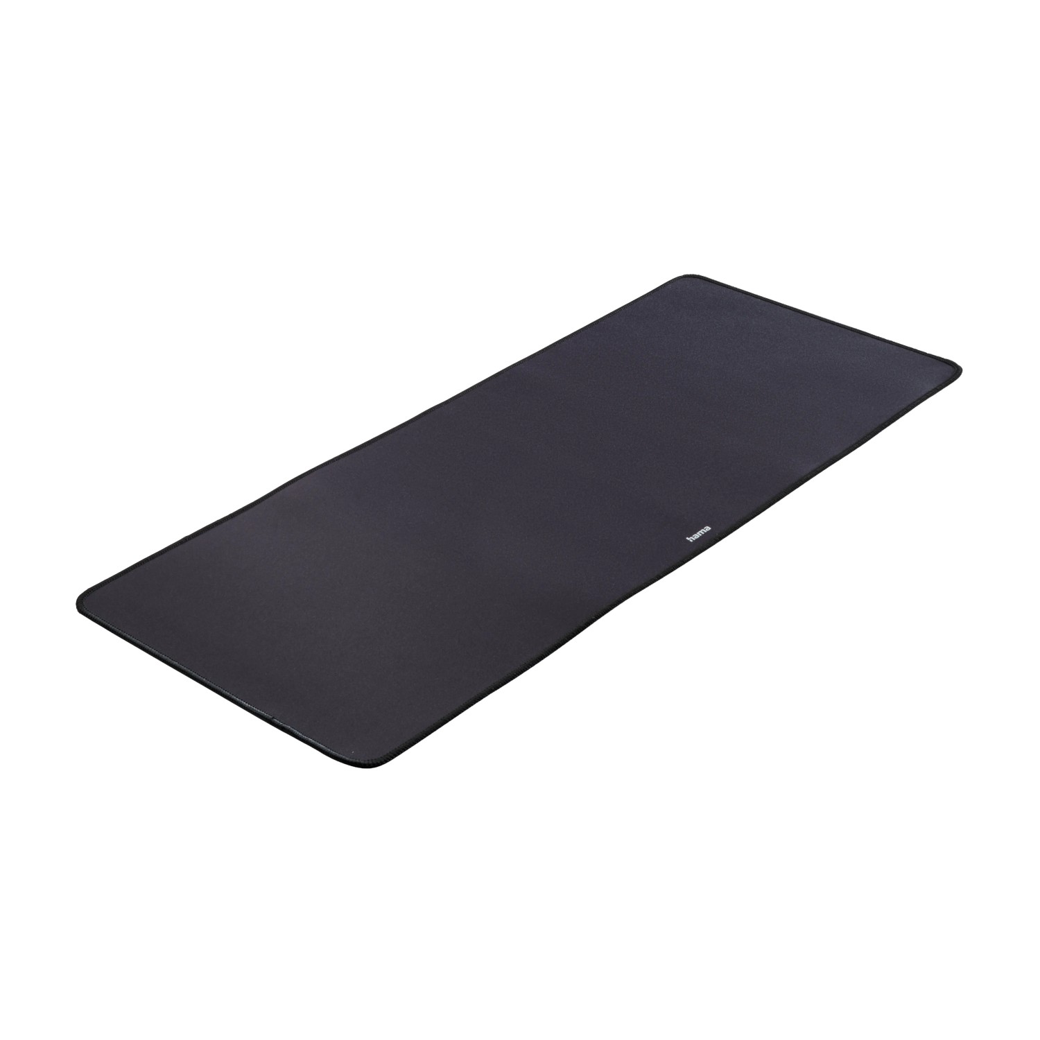 Hama Mauspad Business XL, schwarz, 70x30 cm, Stoffoberfläche, bestickter Rand für präzise Maussteuerung.