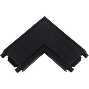 Brilliant Click & Shine Eckverbinder in Sand-Schwarz für Schienensysteme.