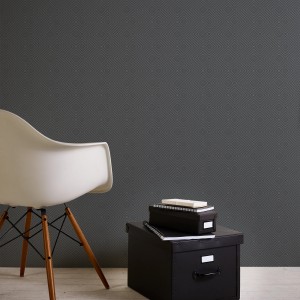 Anthrazitfarbene Rauten Tapete mit Glitzereffekt. Geometrische Vliestapete für Wohnzimmer und Schlafzimmer.