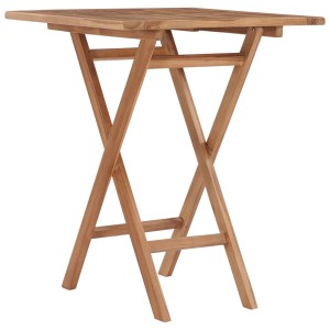 vidaXL Gartentisch Klappbar 60x60x75 cm Massivholz Teak 48994