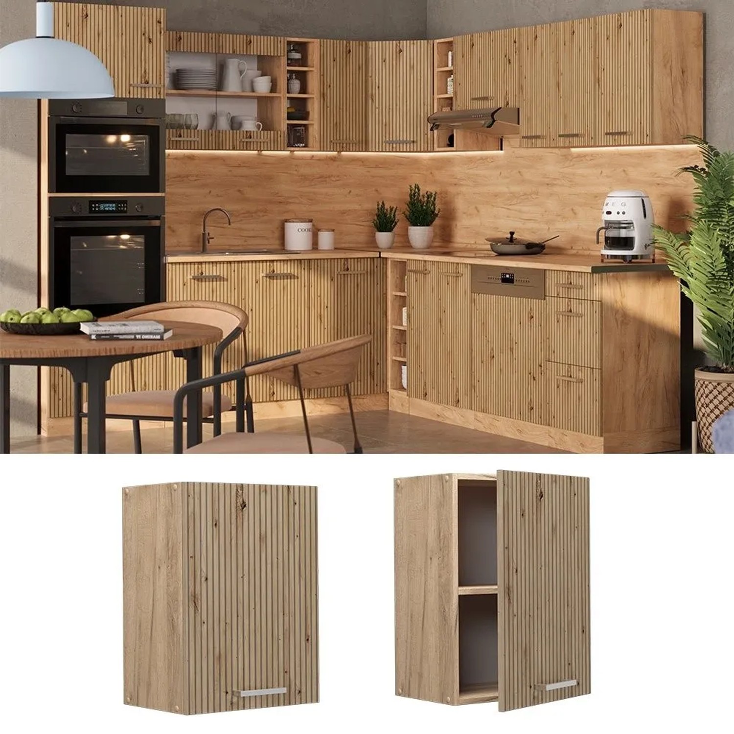 Vicco Hängeschrank Küche R-Line Artisan-Eiche 45 cm kaufen bei OBI