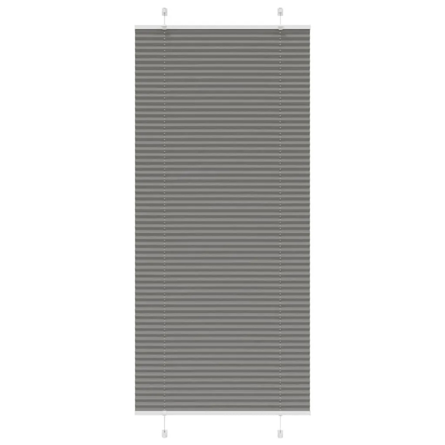 vidaXL Plissee Anthrazit 90x200 cm Stoffbreite 89,4 cm Polyester 4015107 günstig online kaufen