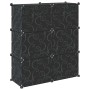 vidaXL Regalsystem mit 6 Würfeln und Türen Schwarz PP 4019576_7