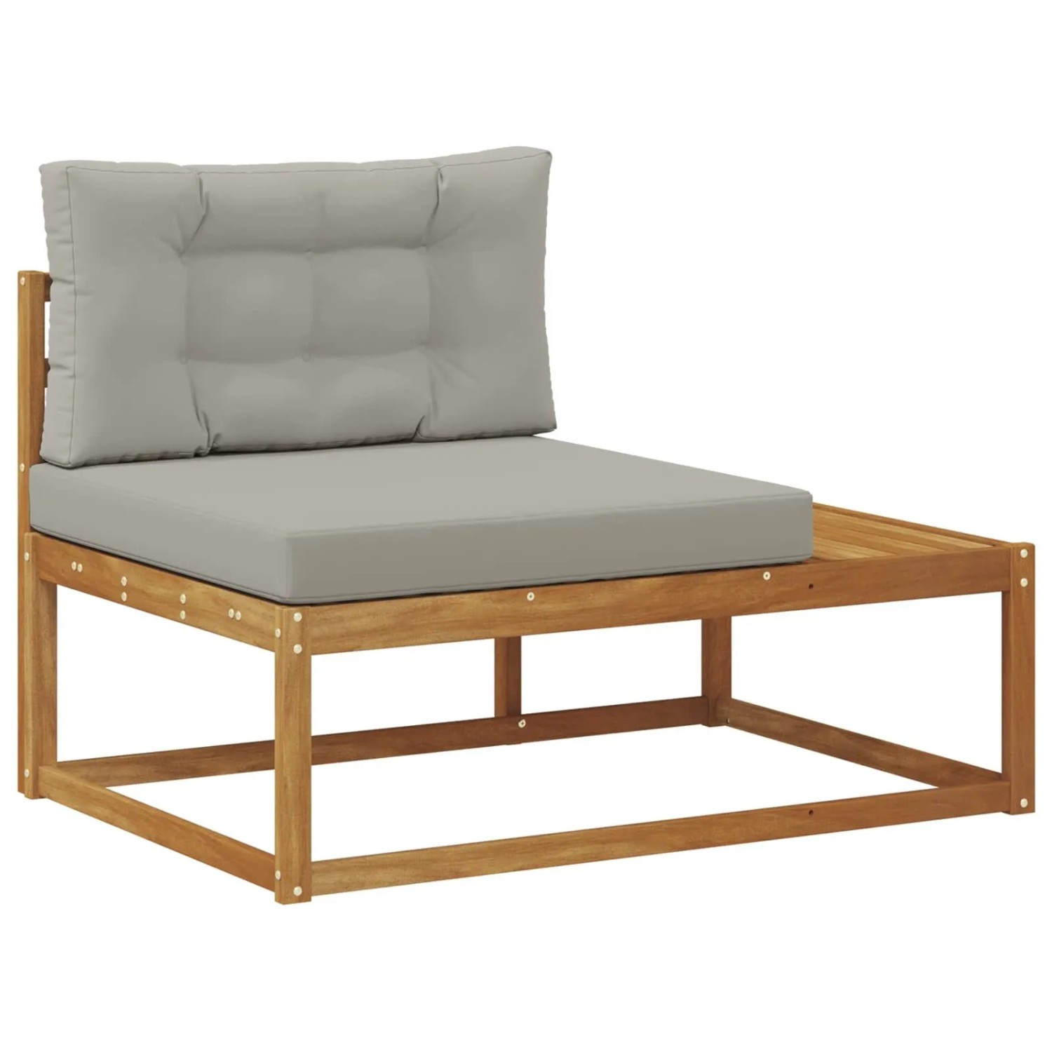 vidaXL Outdoor Endsofa Natur 115 x 83 x 73 cm Massivholz Akazie 900553