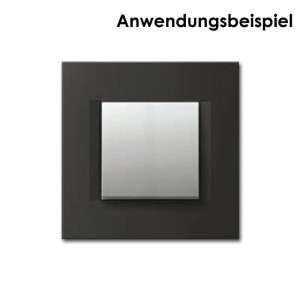 TEM MODUL PLUS 1-Fach UP Rahmen Schwarz Matt Line