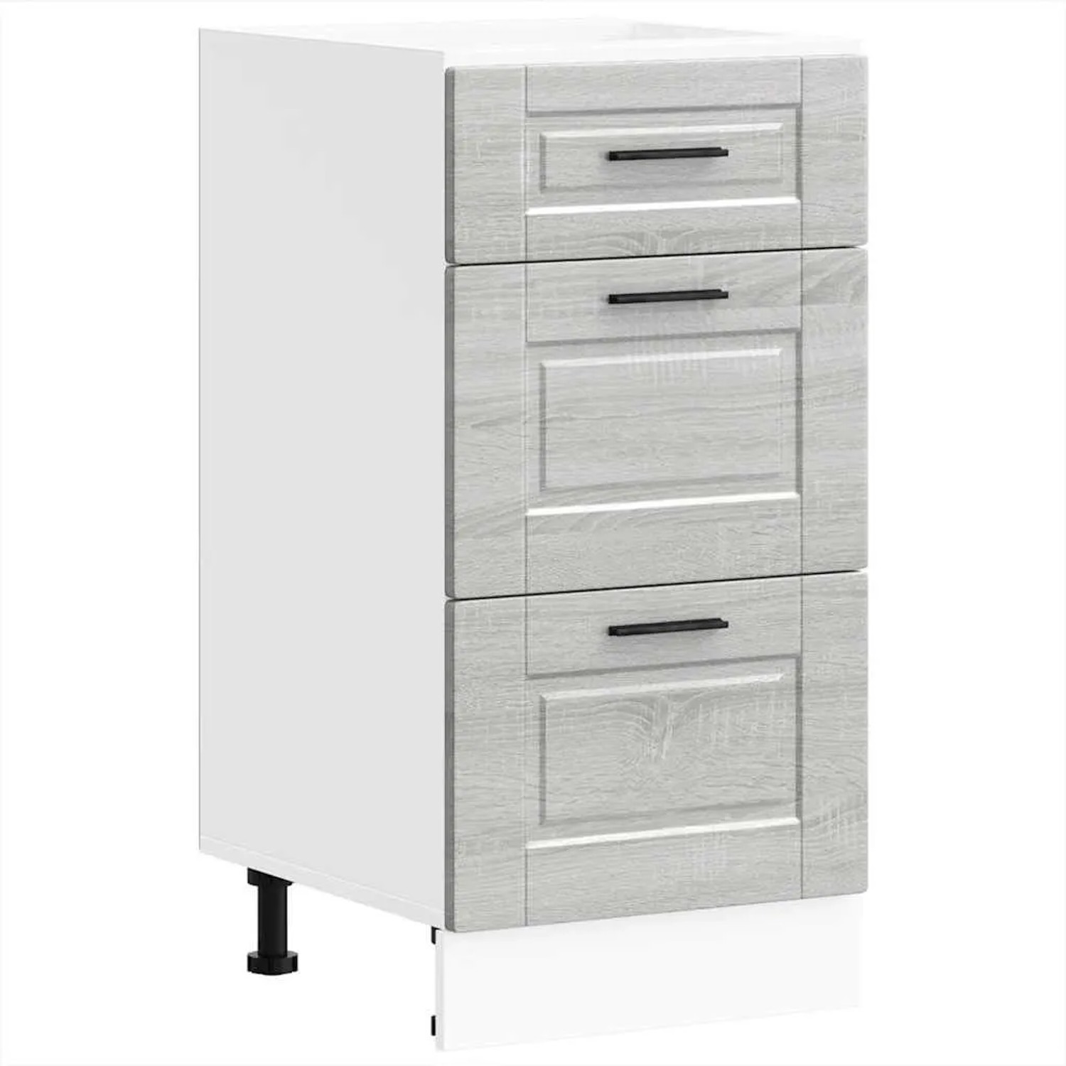 DELUKE Küchenunterschrank SAMU Grau Sonoma 40x46x81,5cm Küche Unterschrank Mit Schublade