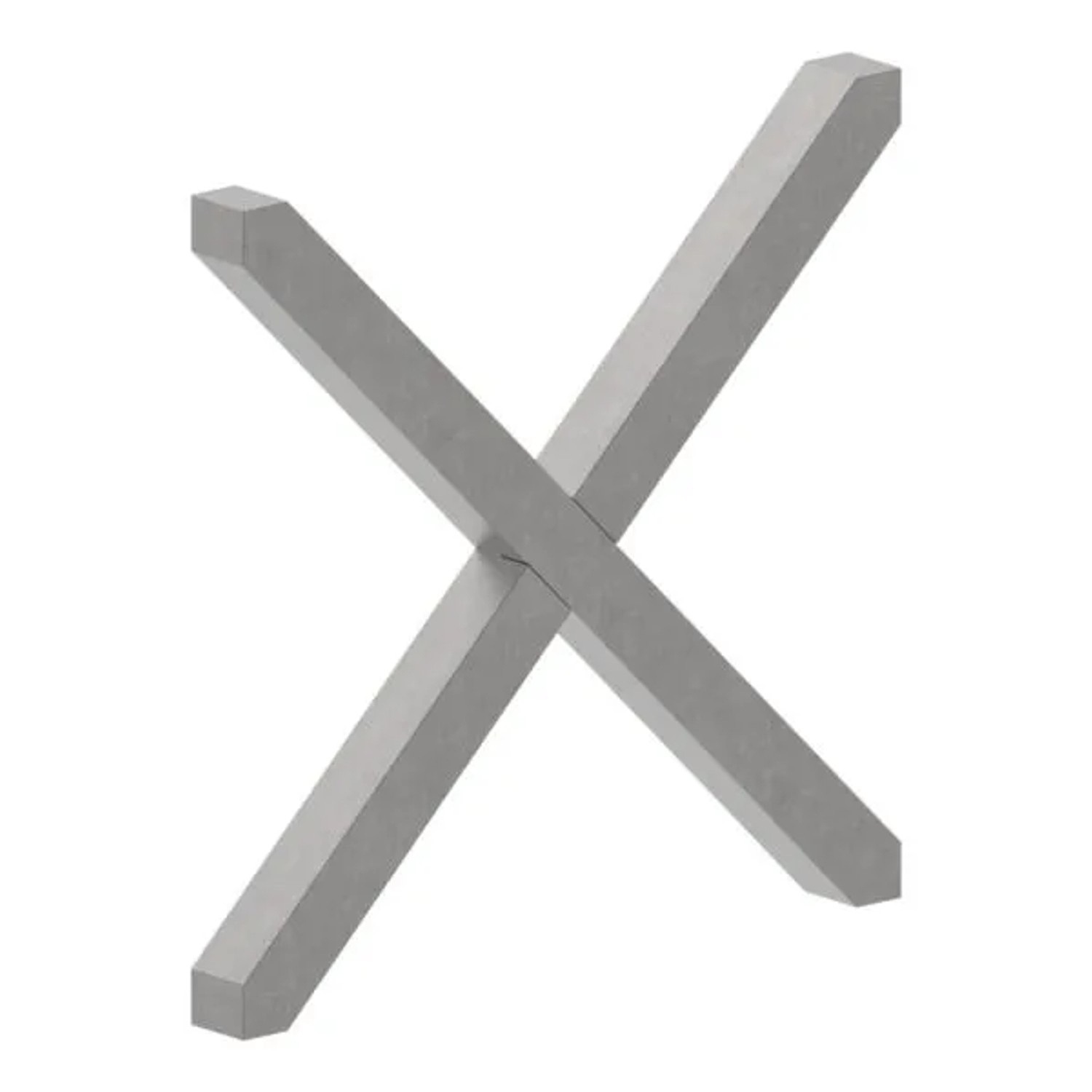 FeNau Kreuz Material 12x12 mm Maße 125x125 mm Stahl S235JR Roh