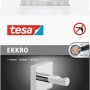 Verchromter Tesa Ekkro Garderobenhaken, Handtuchhalter zur Wandmontage ohne Bohren.