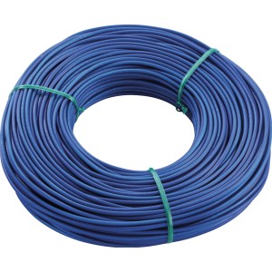 Blaue Leifheit Ersatzwäscheleine, 62 m lang, aufgerollt für Wäscheständer.