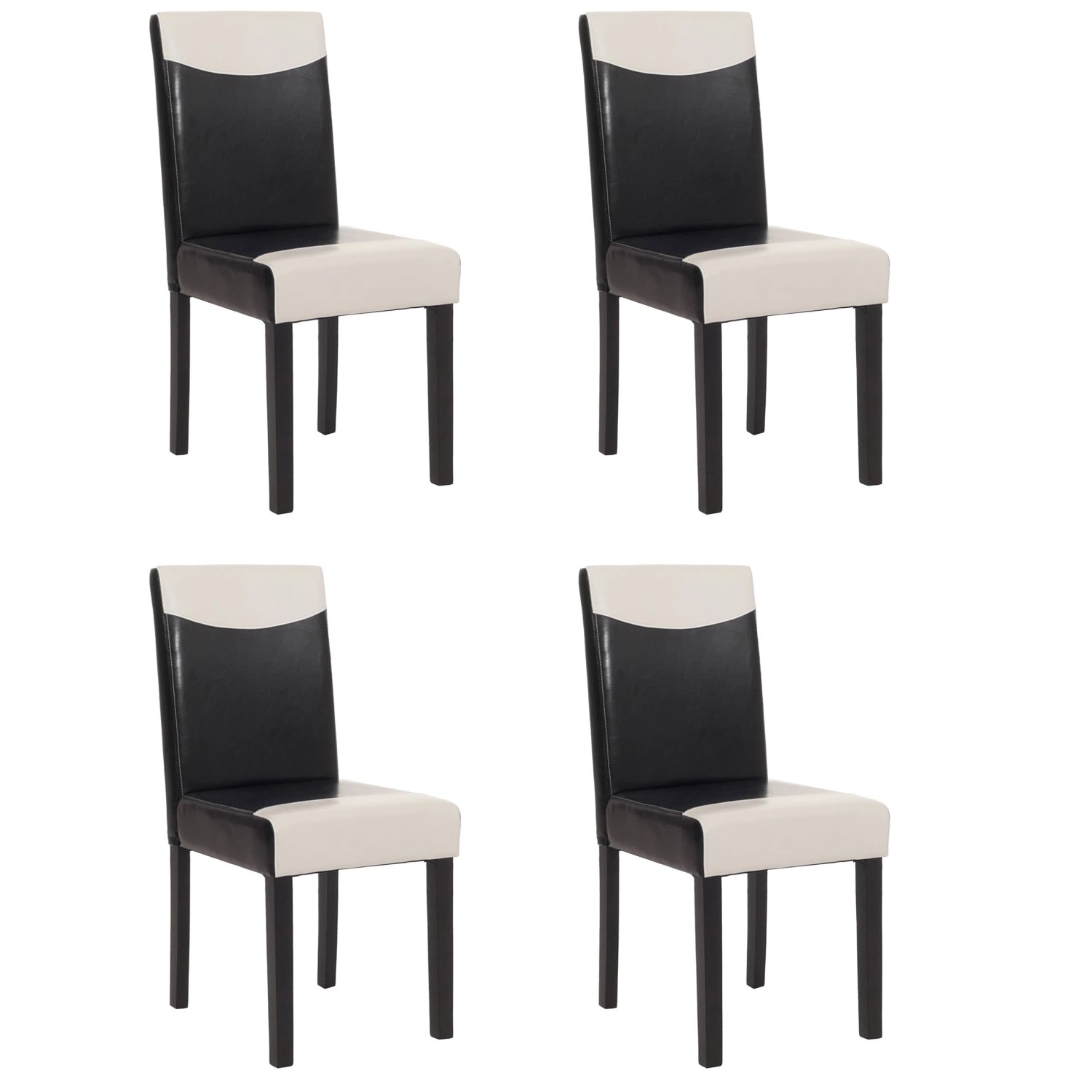 CHEFGASTRO Esszimmerstuhl 4er-Set Klassisch & Zeitlos 90x43x56cm Sitzhöhe 4 günstig online kaufen