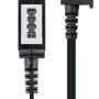 Schwaiger Verlängerungskabel (TAE) universal, schwarz, für Telefon und Zusatzgeräte.