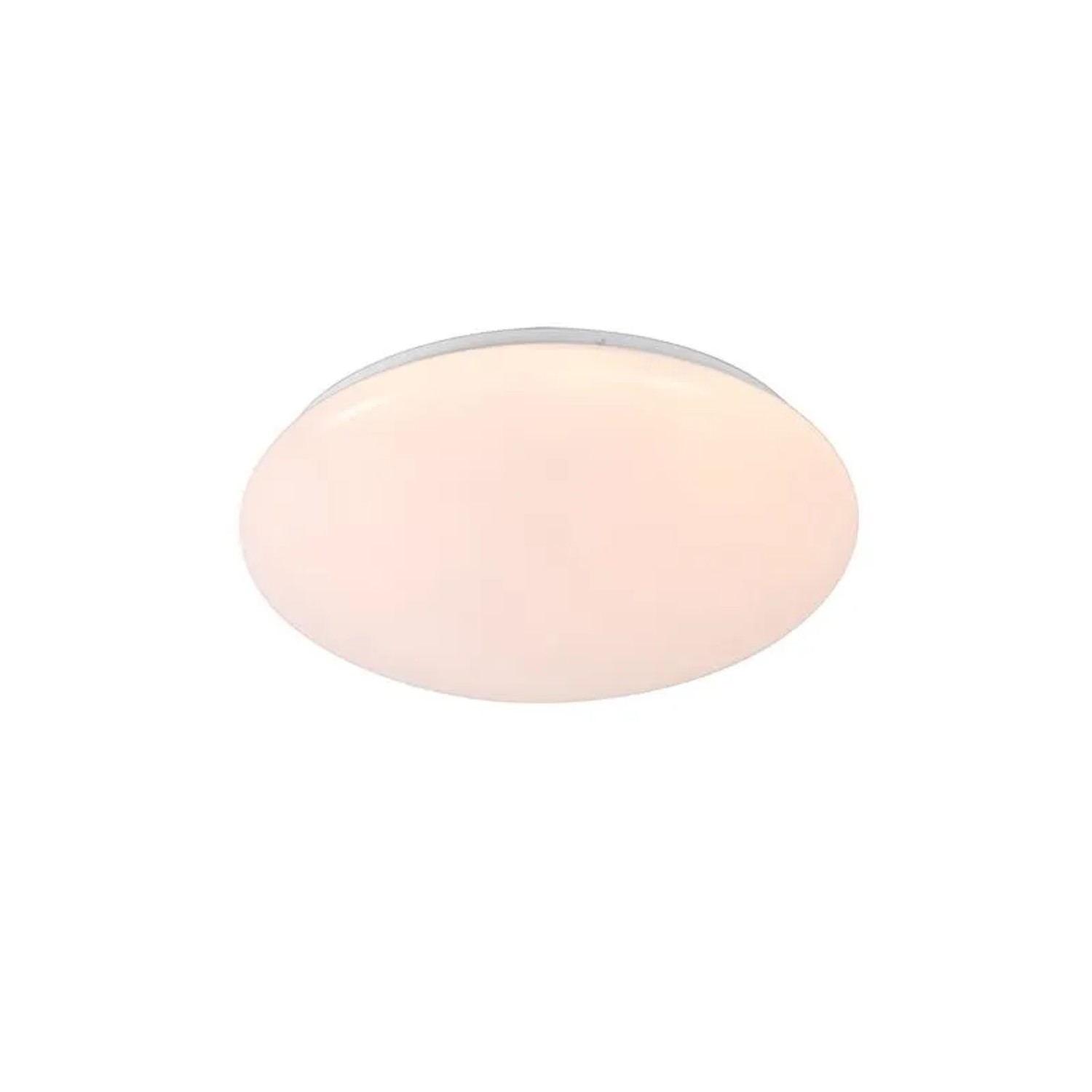 QAZQA Deckenleuchte Weiß inkl  LED und Dimmer mit Fernbedienung Iene