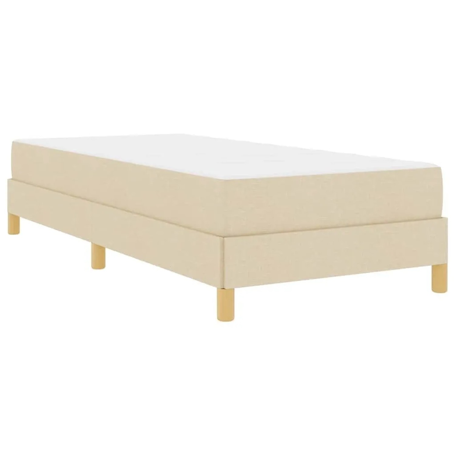 vidaXL Boxspringbett Creme 90 x 200 cm Stoff 3398540 günstig online kaufen