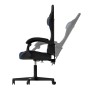 Juskys Gamingstuhl HyperSeat, schwarz/blau, Seitenansicht. Verstellbare Rückenlehne für optimalen Komfort.