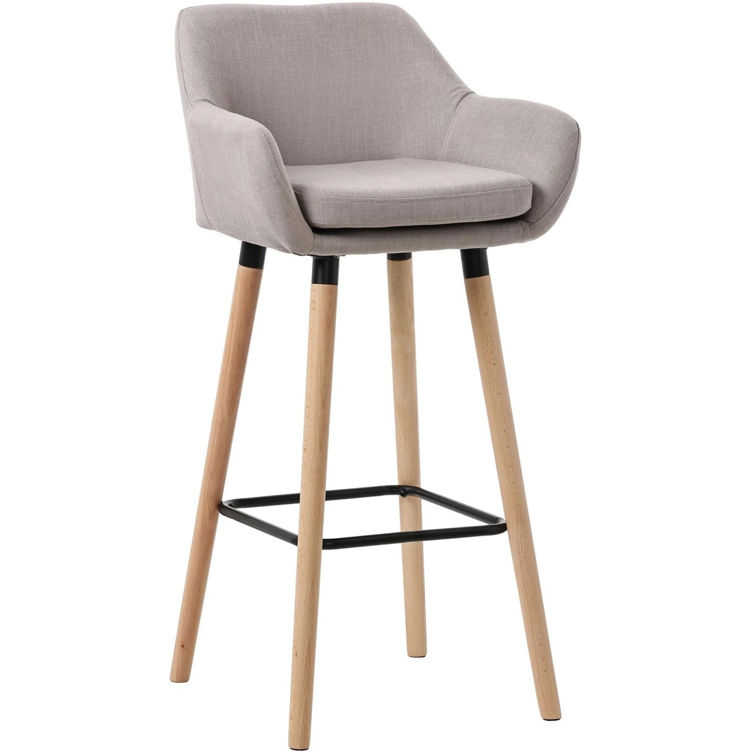 CLP Barhocker Grant Stoff Taupe