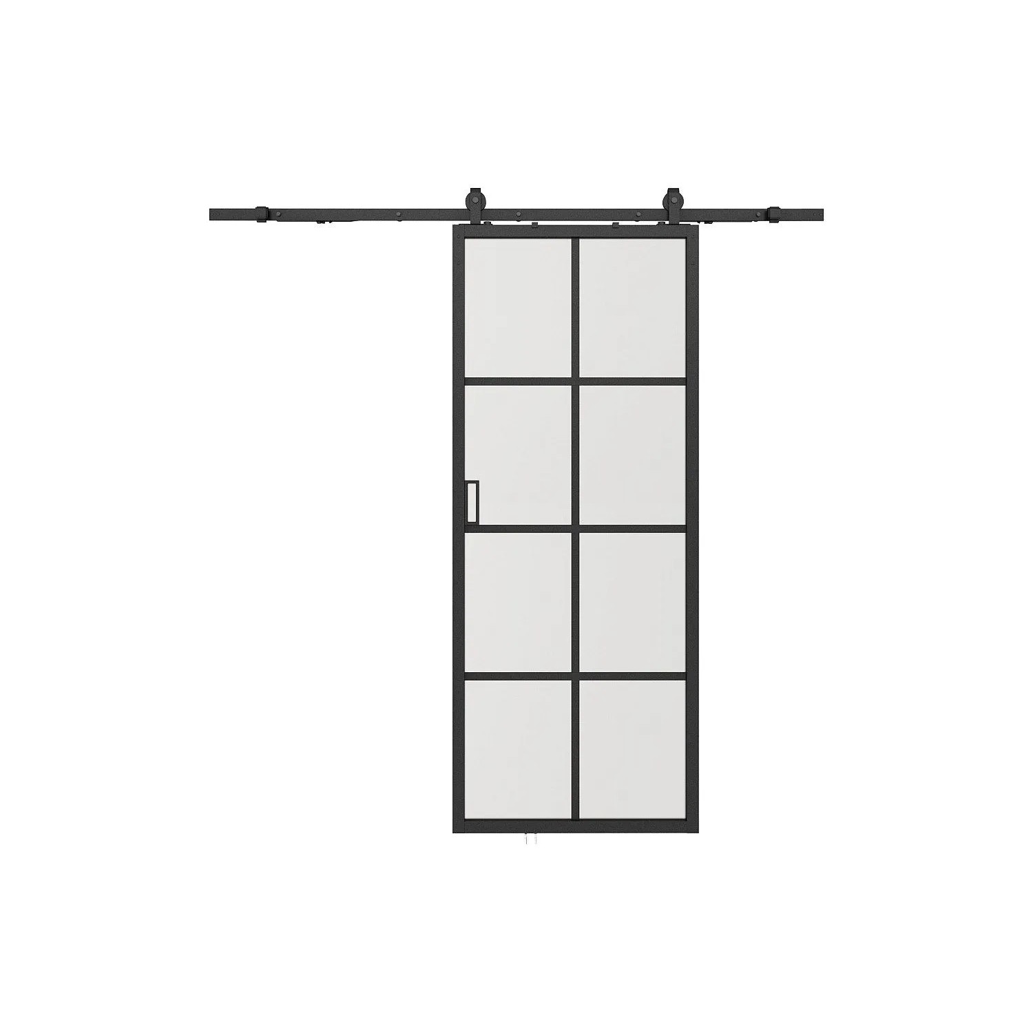 Vente-unique Schiebetür Wilden Schwarz 93 cm