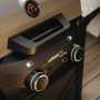 Detailansicht des Enders Elektrogrills eUrban Pro 2 mit Trolley, Fokus auf Bedienelemente und Temperaturanzeige.