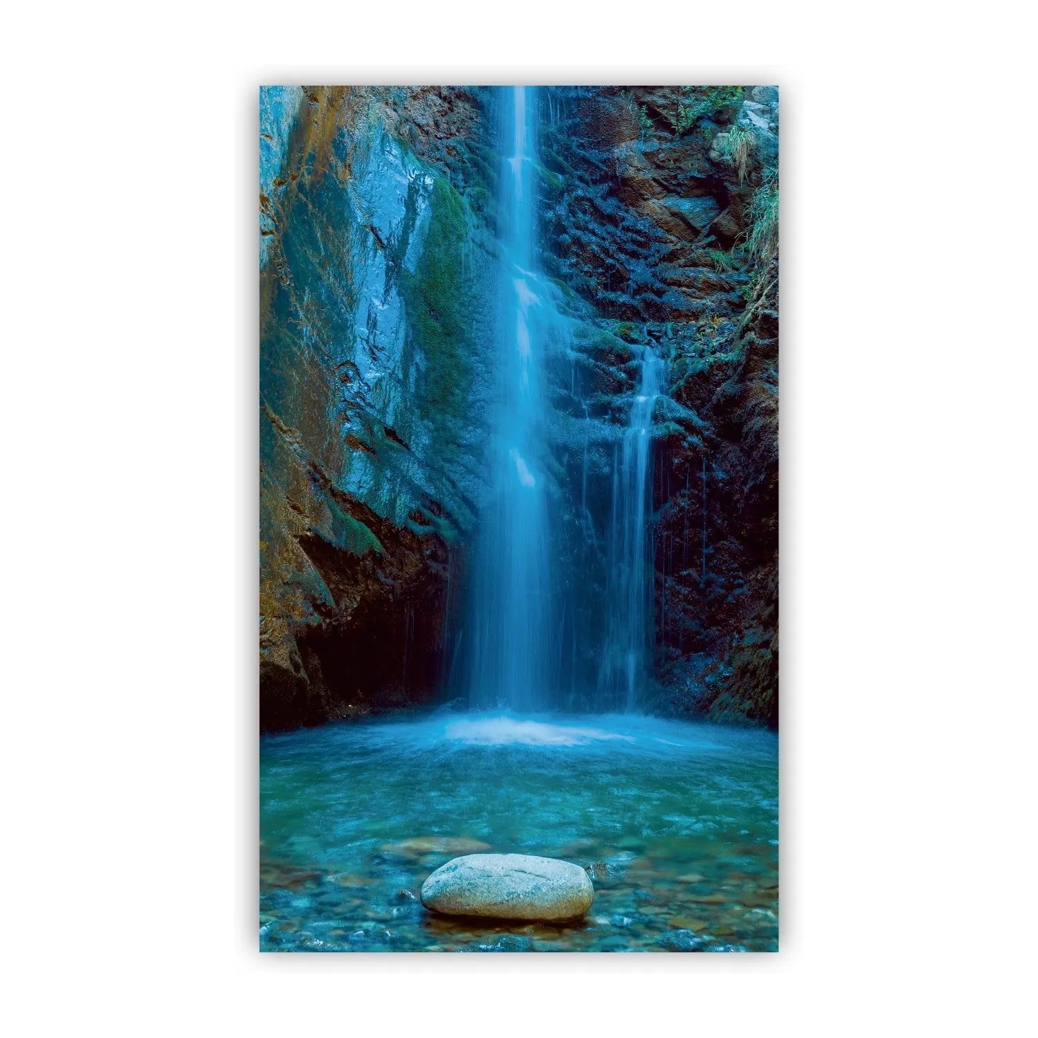 Walllux Duschrückwand Wasserfall Alu-Verbund 3 mm 125 x 210 cm